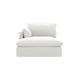 Willow Muse Frost Chaise Left Arm Facing Sofa Module