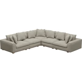 Tully Plaza Natural Modular Sofa - 5 Piece