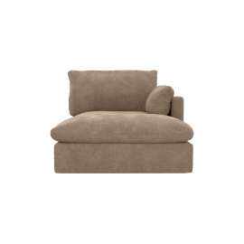 Willow Tribute Walnut Chaise Right Arm Facing Sofa Module