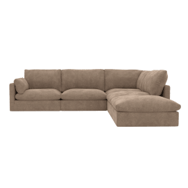 Willow Tribute Walnut Modular Sofa - 5 Seater RAF Terminal