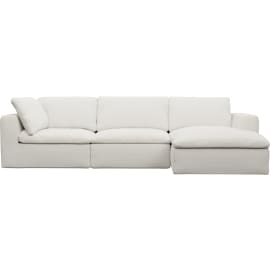 Cloud Deep Tribute Ice Right Facing Modular Sofa - 3 Seater Chaise