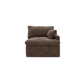 Retreat Muse Chocolate 1 Seat Right Arm Facing Sofa Module