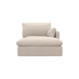 Willow Boucle Pumice Chaise Right Arm Facing Sofa Module