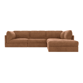 Finley Tribute Chestnut Modular Sofa - 5 Seater RAF Terminal