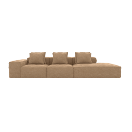 Riley Avon Honey 4 Seater Terminal Right Modular Sofa