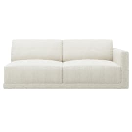 Haven Boucle Ivory Right Arm Facing 3 Seater Module