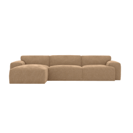 Chaise Sofa Left Facing - 3 Seater