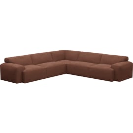 Copenhagen Muse Rust Sofa - 5 Seater Corner Sofa