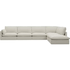 Willow Boucle Ivory Modular Sofa - 6 Seater RAF Terminal
