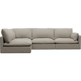 Willow Plaza Natural Corner Sofa - 4 Seater LAF Terminal