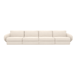 Esme View Cream Sofa - 4 Seater