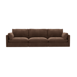 Willow Muse Chocolate Modular Sofa - 3 Seater