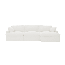 Retreat Noa Fog Chaise Sofa Right Arm Facing