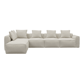 Riley Apt Toorak Pearl Sofa - 6 Seater LAF Terminal