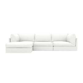 Finley Muse Frost Modular Sofa - 3 Seater and Ottoman
