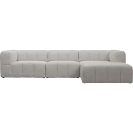Lucello Avon Mineral Modular Sofa with Ottoman - 4 Piece