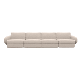 Esme Boucle Pumice Sofa - 4 Seater