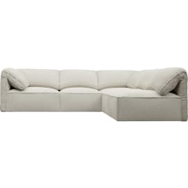 Kai Boucle Ivory Modular Sofa - 5 Seater