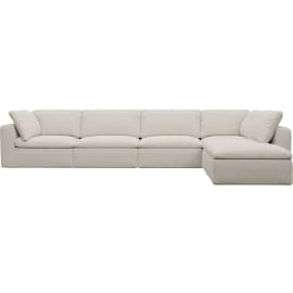 Cloud Deep Toorak Pearl Modular Sofa - 6 Piece