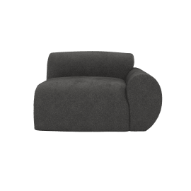 Malmo California Charcoal 1 Seat Right Arm Facing Sofa Module