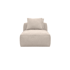 Riley Boucle Pumice Chaise Sofa Module