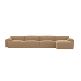 Chaise Sofa Right Facing - 4 Seater