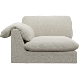 Ludlow Boucle Ivory Left Arm Facing Chair Module