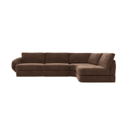 Esme Muse Chocolate Sofa - 4 Seater RAF Terminal