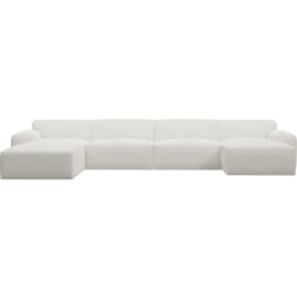 Copenhagen Tribute Ice Sofa - 5 seater U Shaped Modular with RAF Chaise