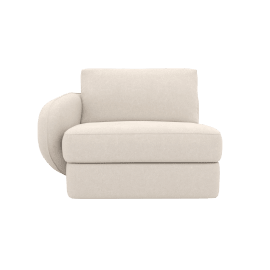 Esme View Cream Left Arm Facing Chair Module