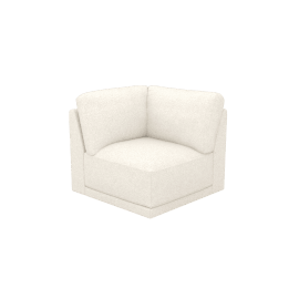 Emily Corner Module Boucle Ivory