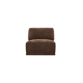 Emily Armless Chair Module Muse Chocolate