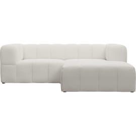 Lucello Tribute Ice Modular Sofa with Ottoman - 3 Piece