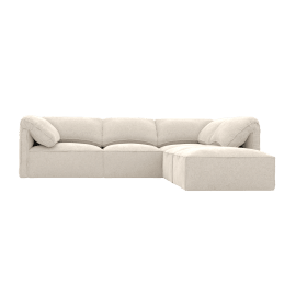 Modular Sofa with Ottoman - 4 Seater