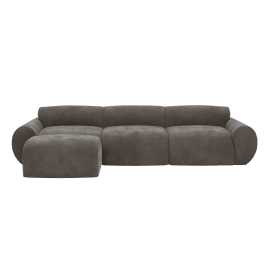 Malmo Muse Mink Sofa with Ottoman - 4 Piece