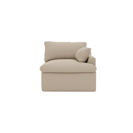 Retreat Blaze Latte 1 Seat Right Arm Facing Sofa Module