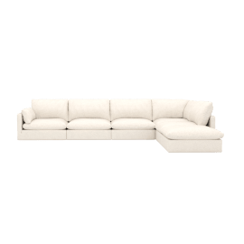 Willow Noa Fog Modular Sofa - 6 Seater RAF Terminal