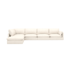 Willow Noa Fog Modular Sofa - 6 Seater LAF Terminal