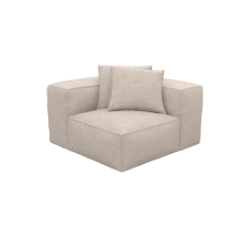 Riley Boucle Pumice Corner Sofa Module