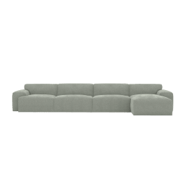 Chaise Sofa Right Facing - 4 Seater