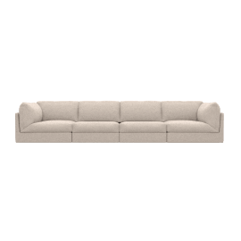 Finley Boucle Pumice Modular Sofa - 4 Seater