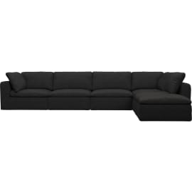Cloud Deep California Charcoal Modular Sofa - 6 Piece