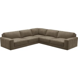 Monica Tribute Walnut Corner Sofa - 5 Seater