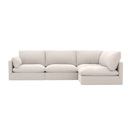 Willow Toorak Pearl Corner Sofa - 4 Seater RAF Terminal