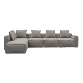 Riley Apt Boucle Pumice Sofa - 6 Seater LAF Terminal
