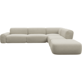 Beckett Muse Flax Modular Sofa - 6 Piece