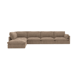Willow Tribute Walnut Modular Sofa - 6 Seater LAF Terminal