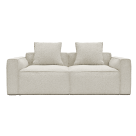 Riley Apt Boucle Ivory Sofa - 2 Seater