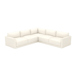 Haven Boucle Ivory 7 Seater Corner Sofa