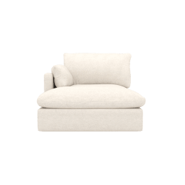 Willow Noa Fog Chaise Left Arm Facing Sofa Module